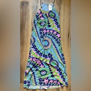Colorful Geometric Maxi Dress